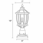 Luminara | Elegant Solar Garden Pillar Lights for Outdoor Landscape Lighting