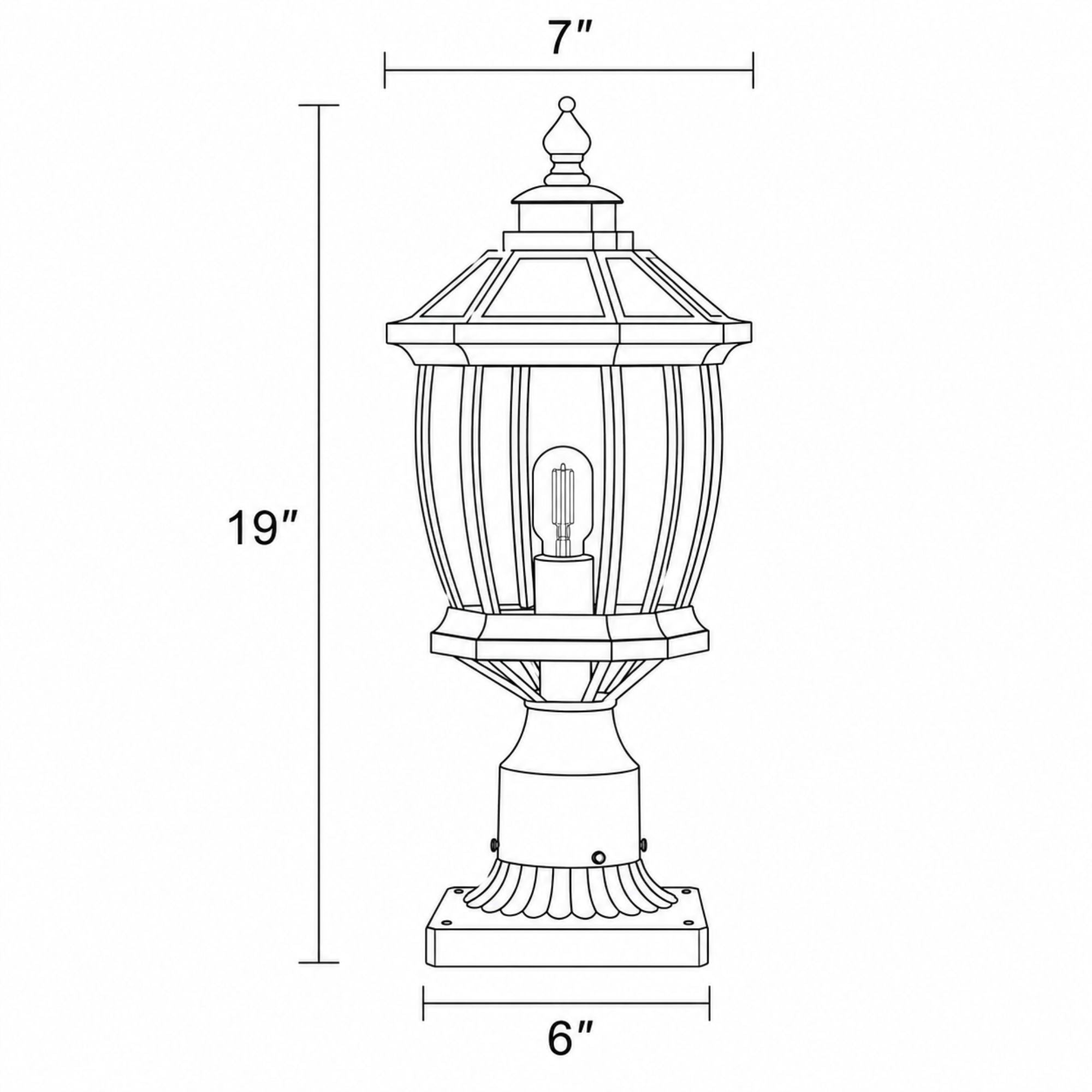 Luminara | Elegant Solar Garden Pillar Lights for Outdoor Landscape Lighting