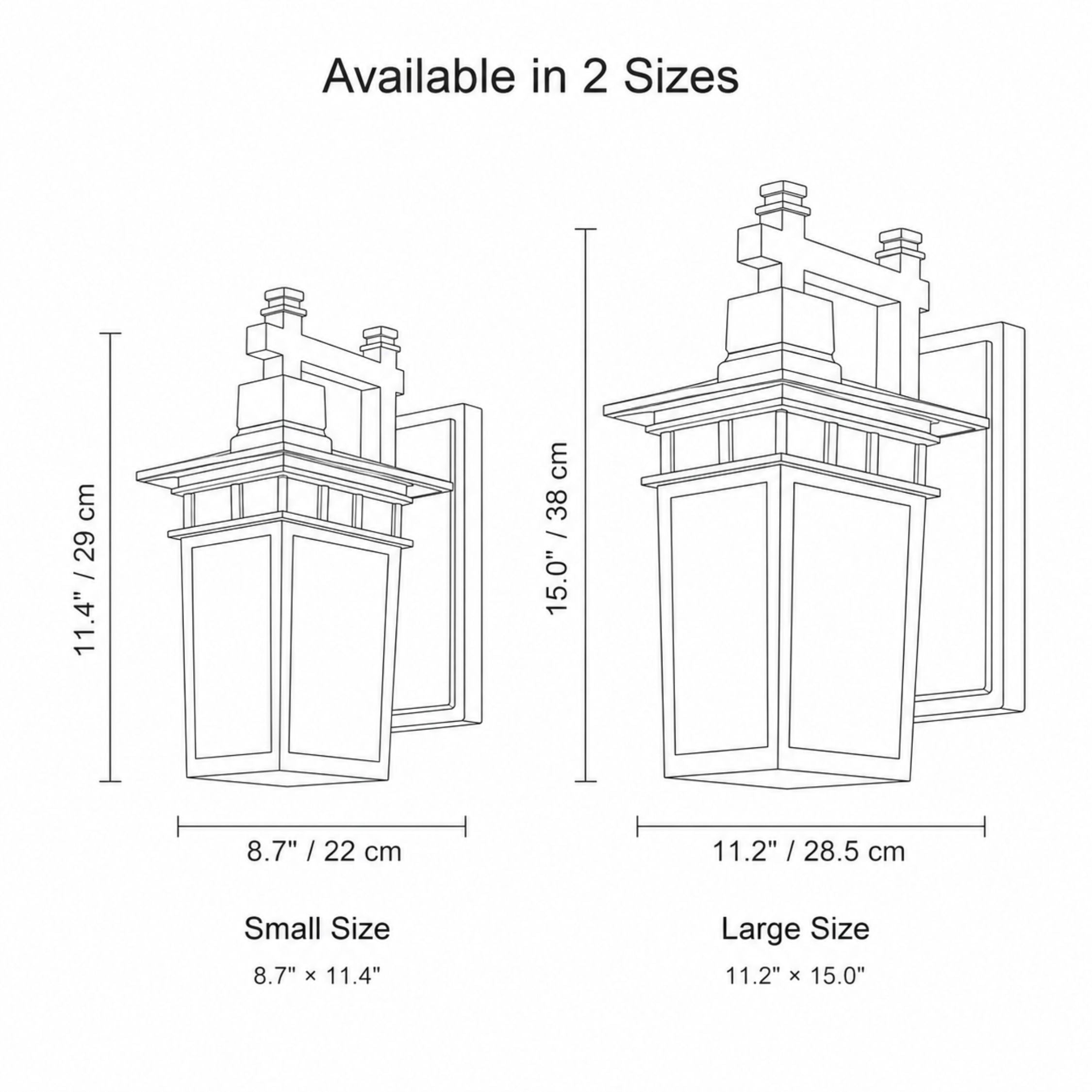 Luminara | Elegant Waterproof Outdoor Wall Sconce for Patio Illumination