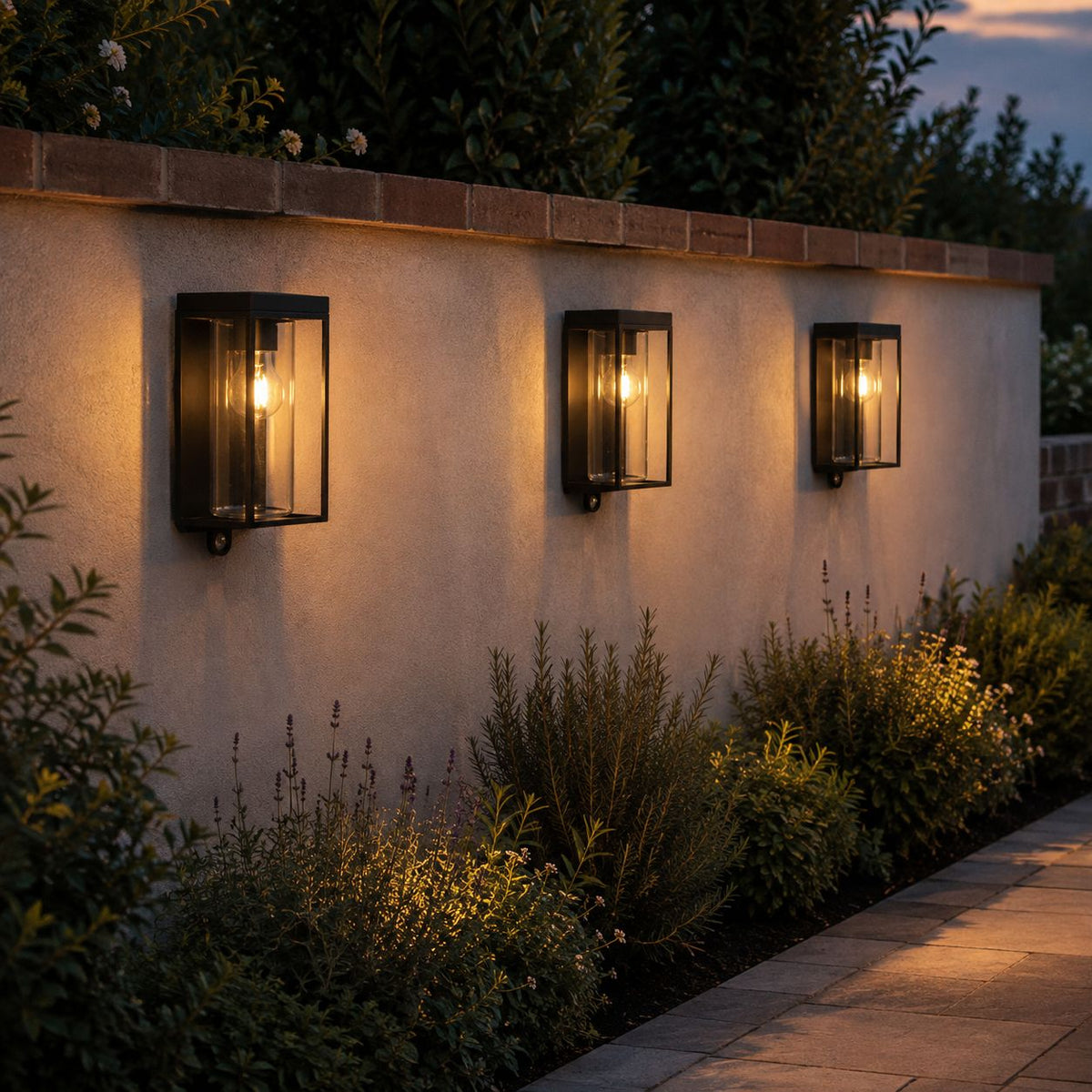 Luminara | Modern Elegant Solar Outdoor Wall Light Fixture