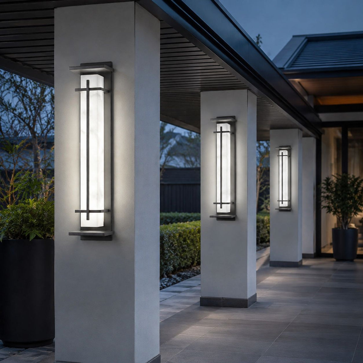 Luminara | Modern Waterproof Square Outdoor Wall Light Fixture