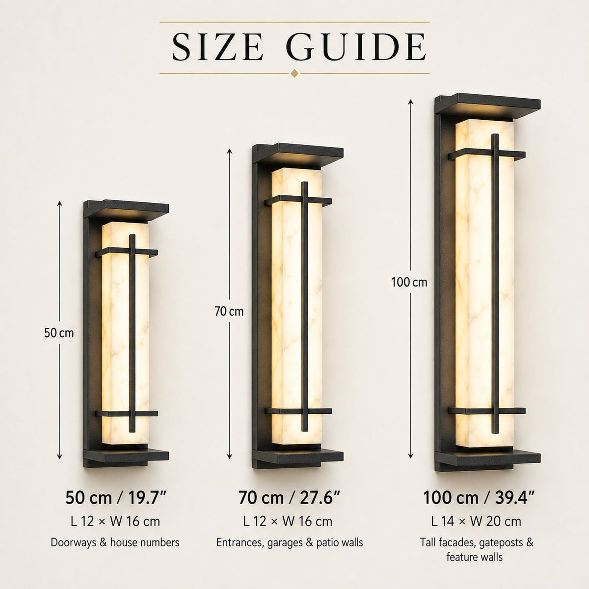 Luminara | Modern Waterproof Square Outdoor Wall Light Fixture