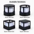 Luminara | Sleek Waterproof Aluminum Outdoor Pillar Light