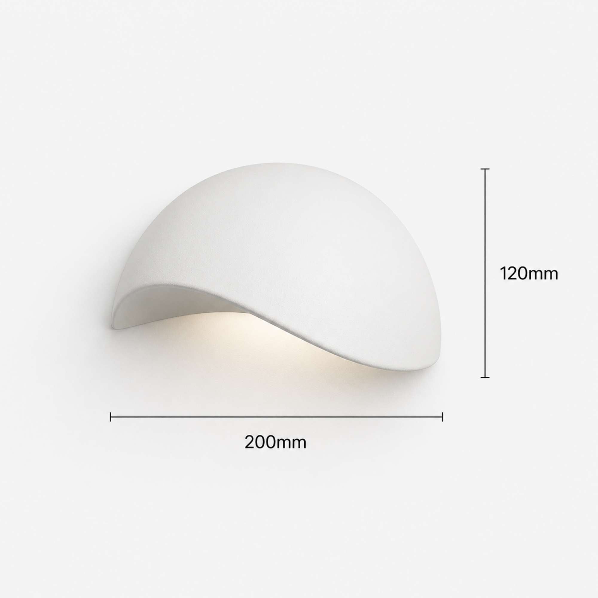 Luminara | Sleek Modern Half-Round Wall Sconce Light Fixture