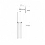 FlumeLight | Elegant Contemporary Brass Reeded Glass Wall Sconce