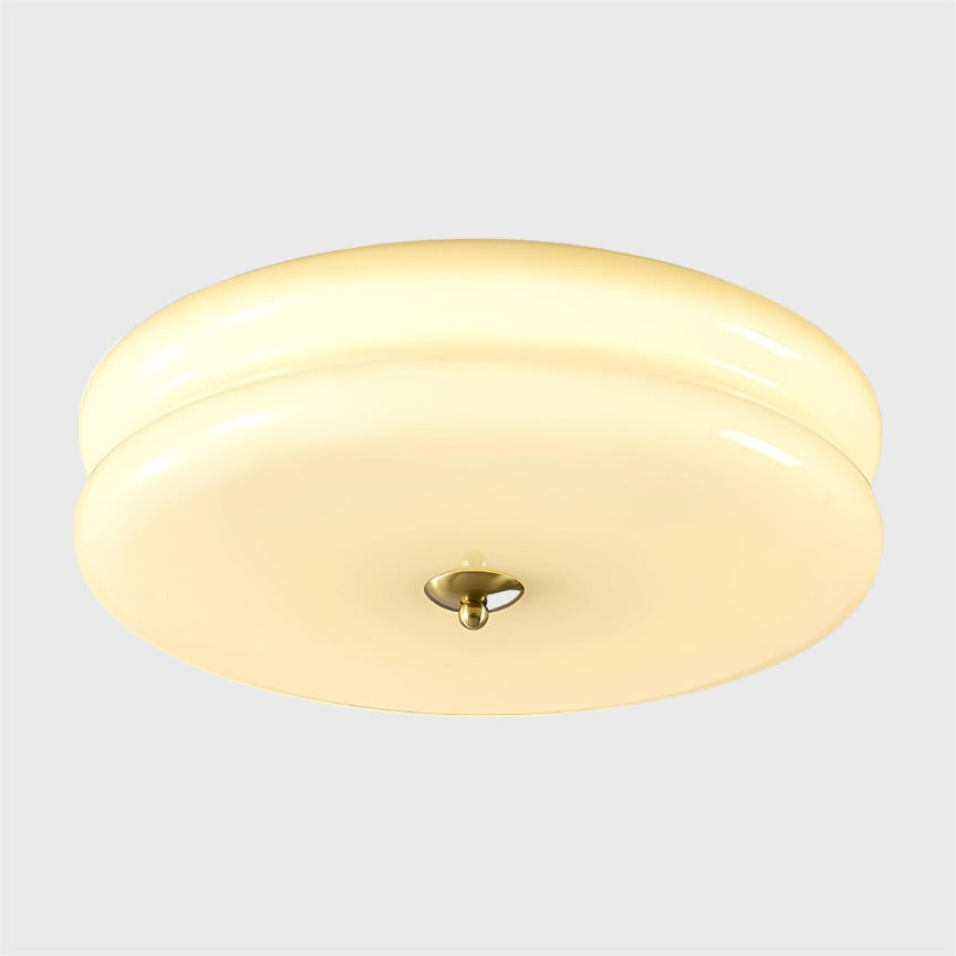 Luminara | Chic Modern Round Glass Flush Mount Ceiling Light 0