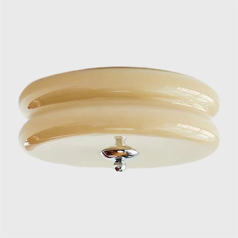 Luminara | Chic Modern Round Glass Flush Mount Ceiling Light 10