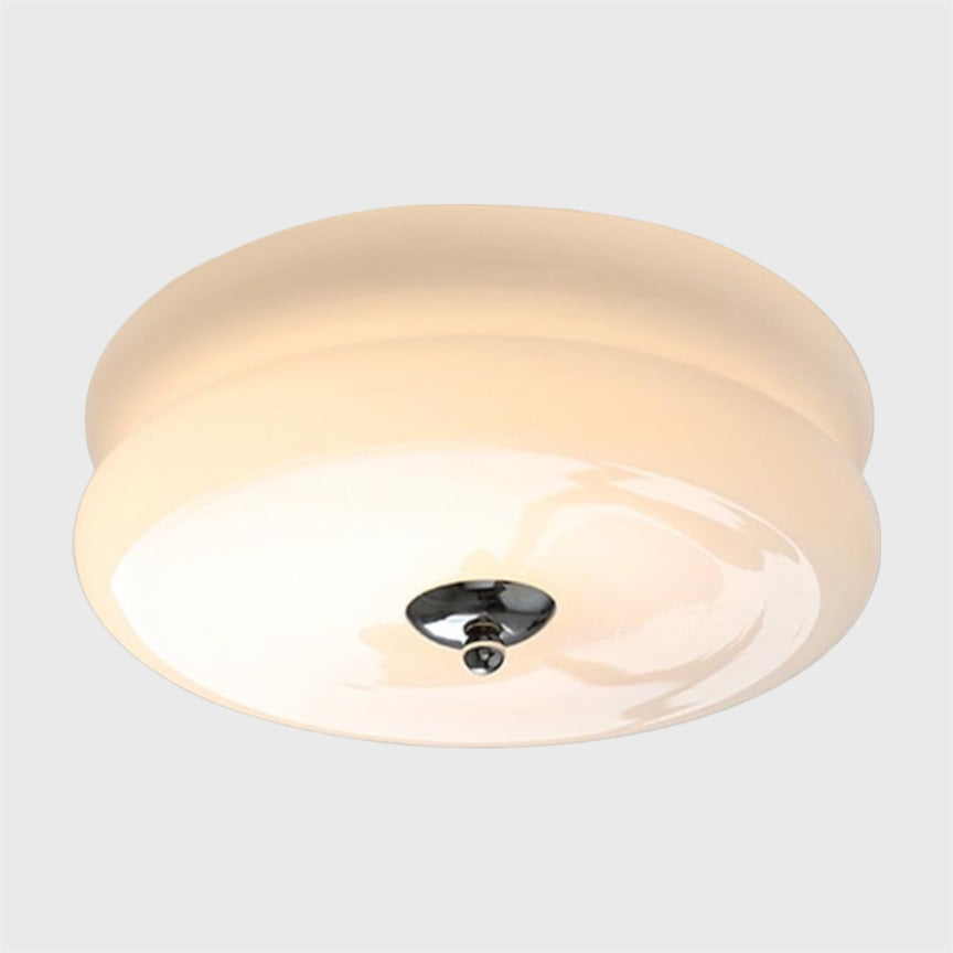 Luminara | Chic Modern Round Glass Flush Mount Ceiling Light 11