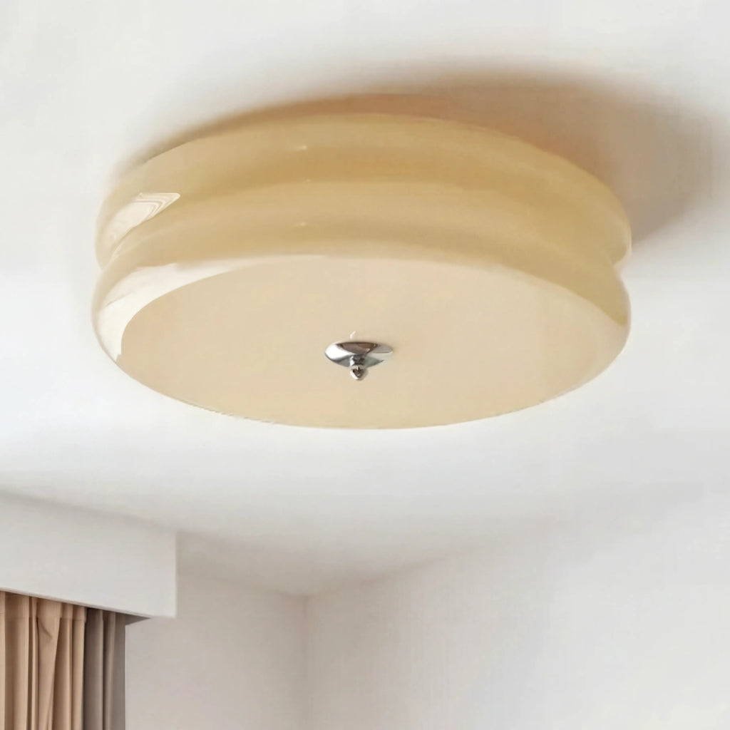 Luminara | Chic Modern Round Glass Flush Mount Ceiling Light 2