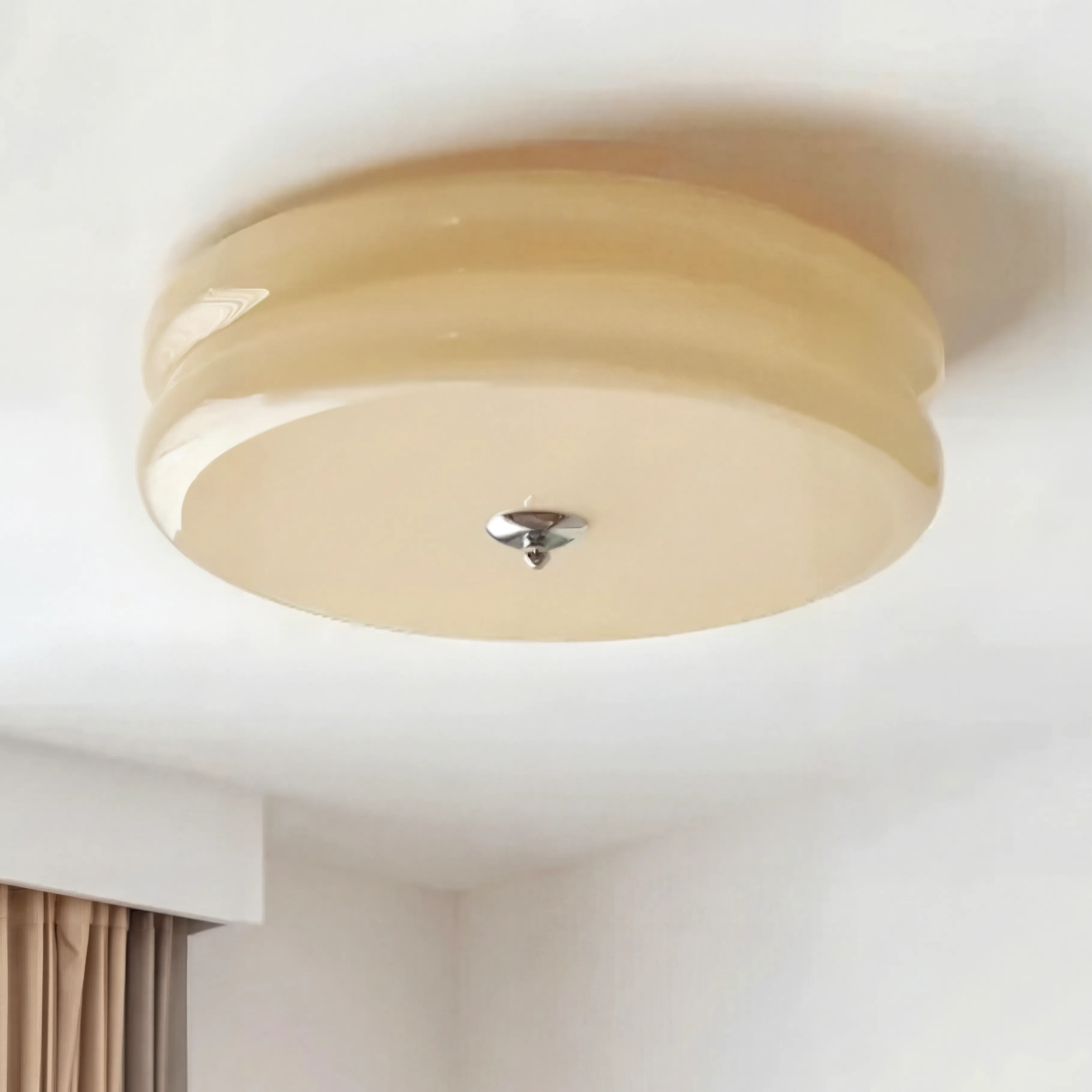Luminara | Chic Modern Round Glass Flush Mount Ceiling Light 2
