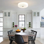 Luminara | Chic Modern Round Glass Flush Mount Ceiling Light 3