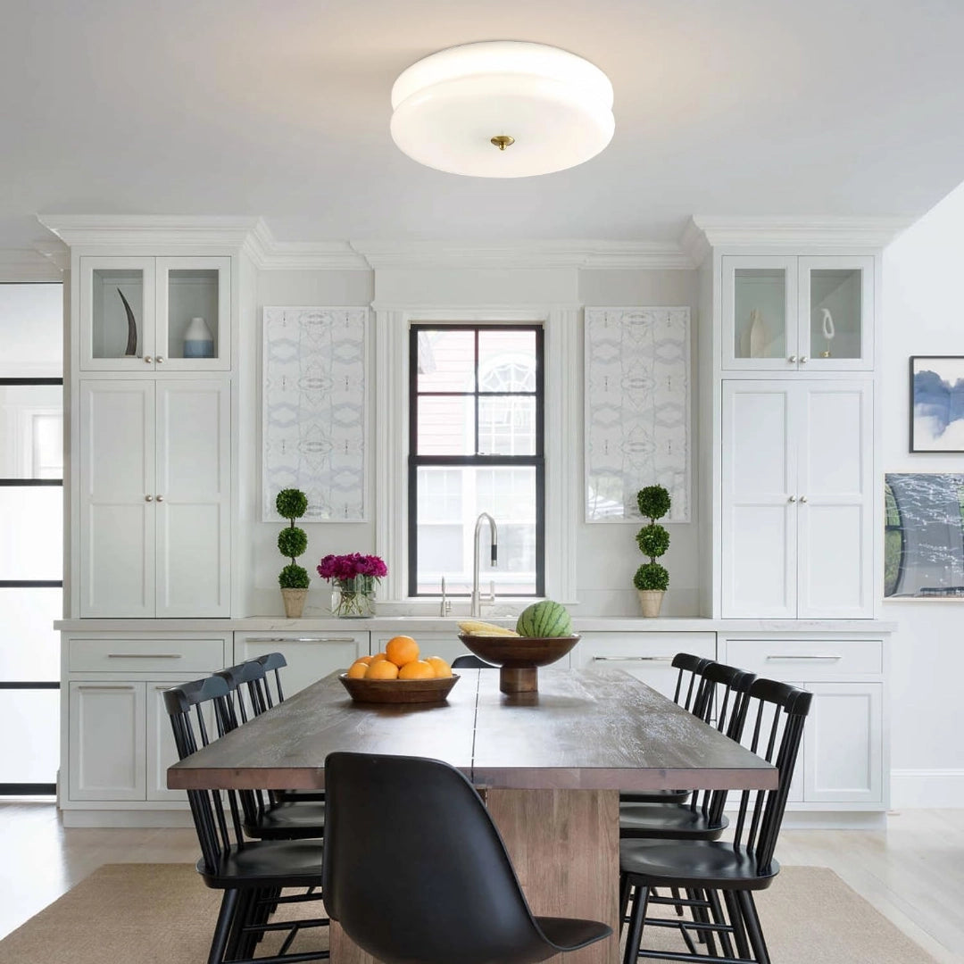 Luminara | Chic Modern Round Glass Flush Mount Ceiling Light 3