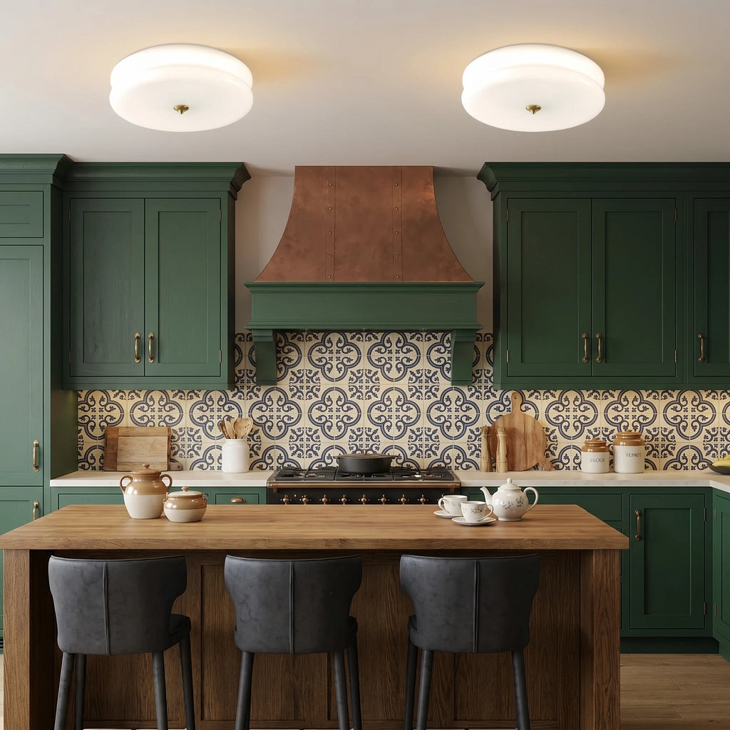 Luminara | Chic Modern Round Glass Flush Mount Ceiling Light 4