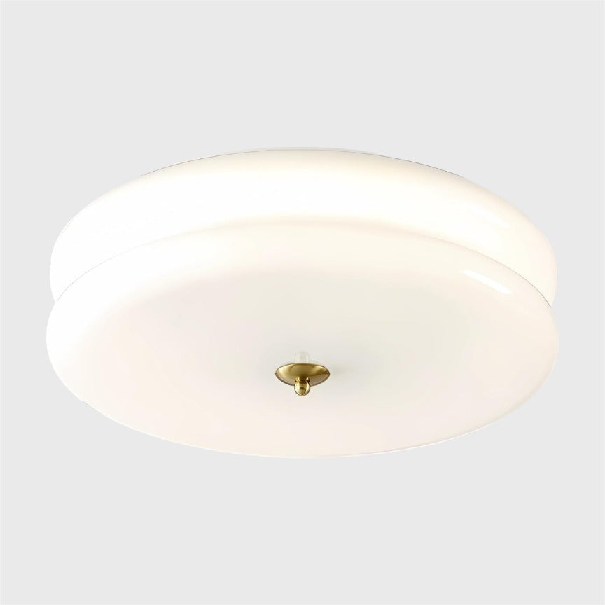 Luminara | Chic Modern Round Glass Flush Mount Ceiling Light 9