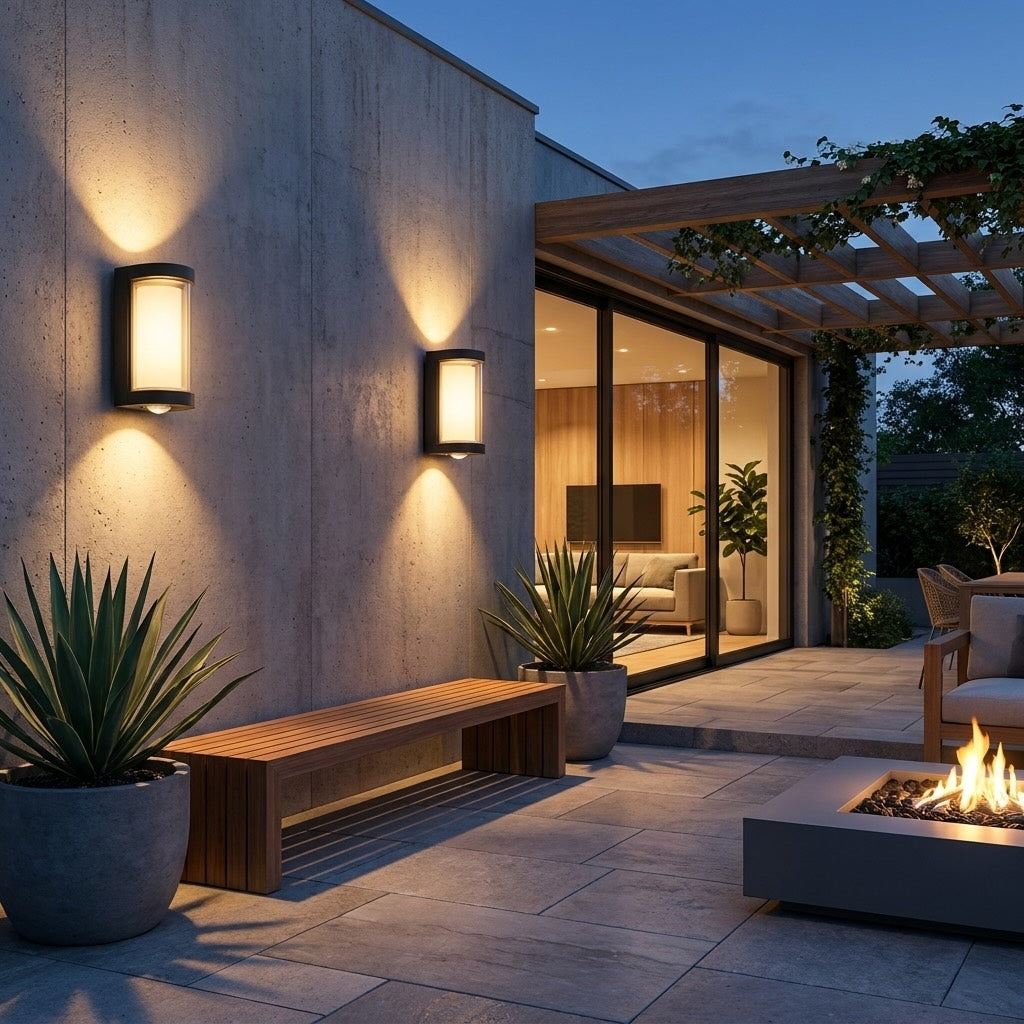 Luminara | Durable Weatherproof Outdoor Wall Lantern with Dual Illumination 3
