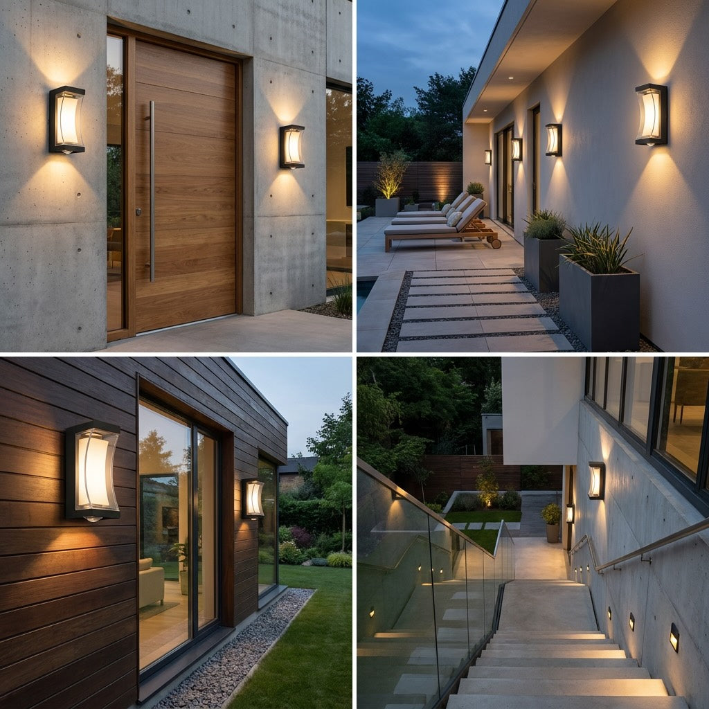 Luminara | Durable Weatherproof Outdoor Wall Lantern with Dual Illumination 5