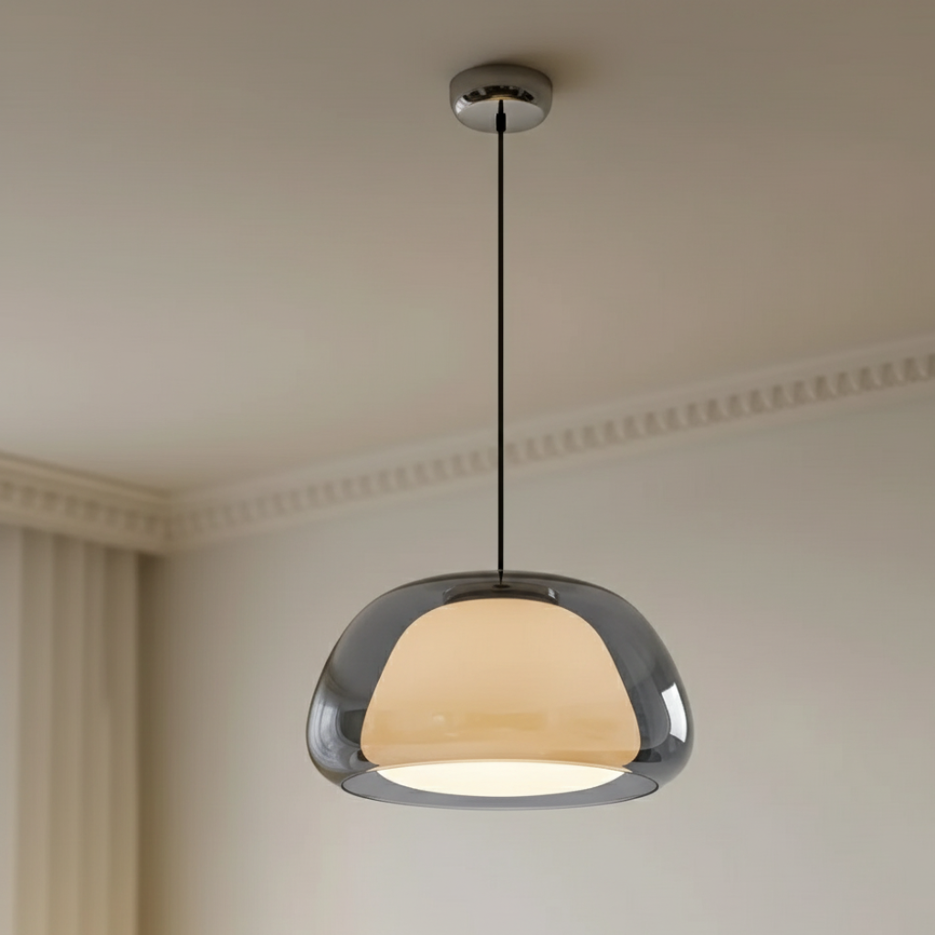 Luminara | Elegant Adjustable Glass Dome Kitchen Pendant Light Fixture 1