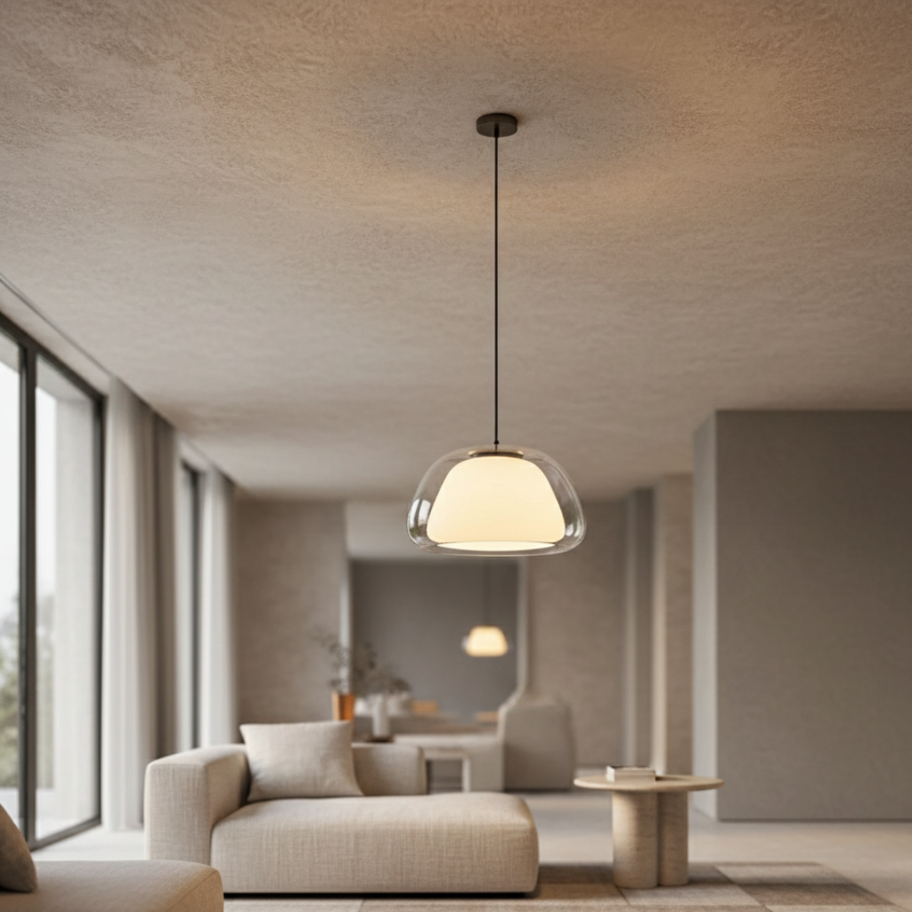 Luminara | Elegant Adjustable Glass Dome Kitchen Pendant Light Fixture 5