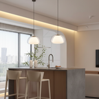 Luminara | Elegant Adjustable Glass Dome Kitchen Pendant Light Fixture 6