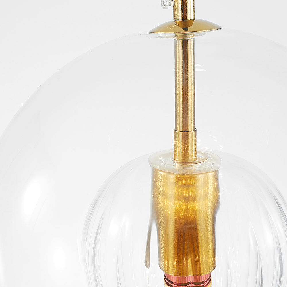 Luminara | Elegant Amber Glass Kitchen Pendant Lighting Fixture 8