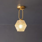 Luminara | Elegant Antique Brass Flush Mount Ceiling Light Fixture 0
