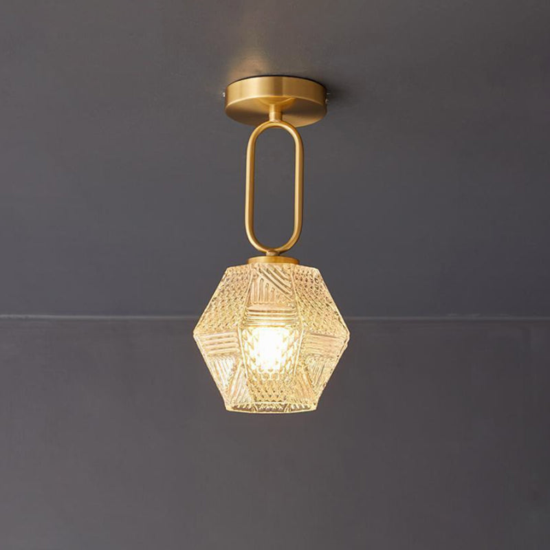 Luminara | Elegant Antique Brass Flush Mount Ceiling Light Fixture 0
