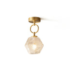 Luminara | Elegant Antique Brass Flush Mount Ceiling Light Fixture 1