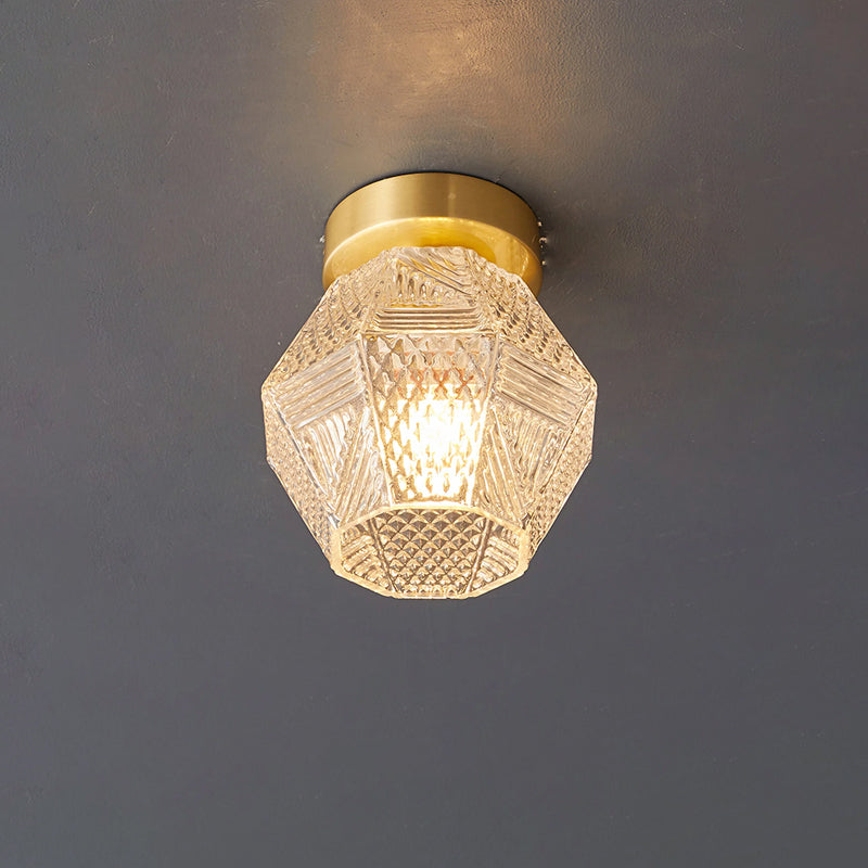 Luminara | Elegant Antique Brass Flush Mount Ceiling Light Fixture 10