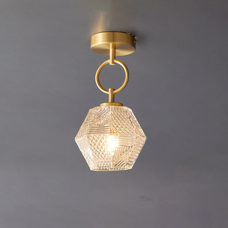 Luminara | Elegant Antique Brass Flush Mount Ceiling Light Fixture 9
