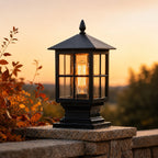 Luminara | Elegant Dual-Power Solar Outdoor Pillar Light Fixture 2