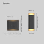 Luminara | Elegant Durable Metal Solar Outdoor Wall Lamp 5