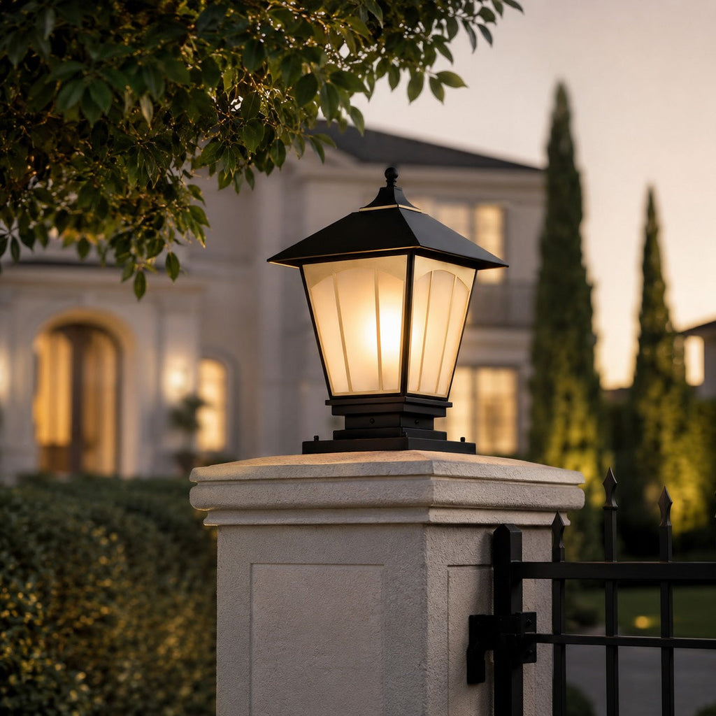 Luminara | Elegant Durable Outdoor Pillar Light Fixture 0