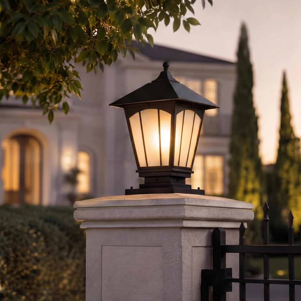 Luminara | Elegant Durable Outdoor Pillar Light Fixture 1