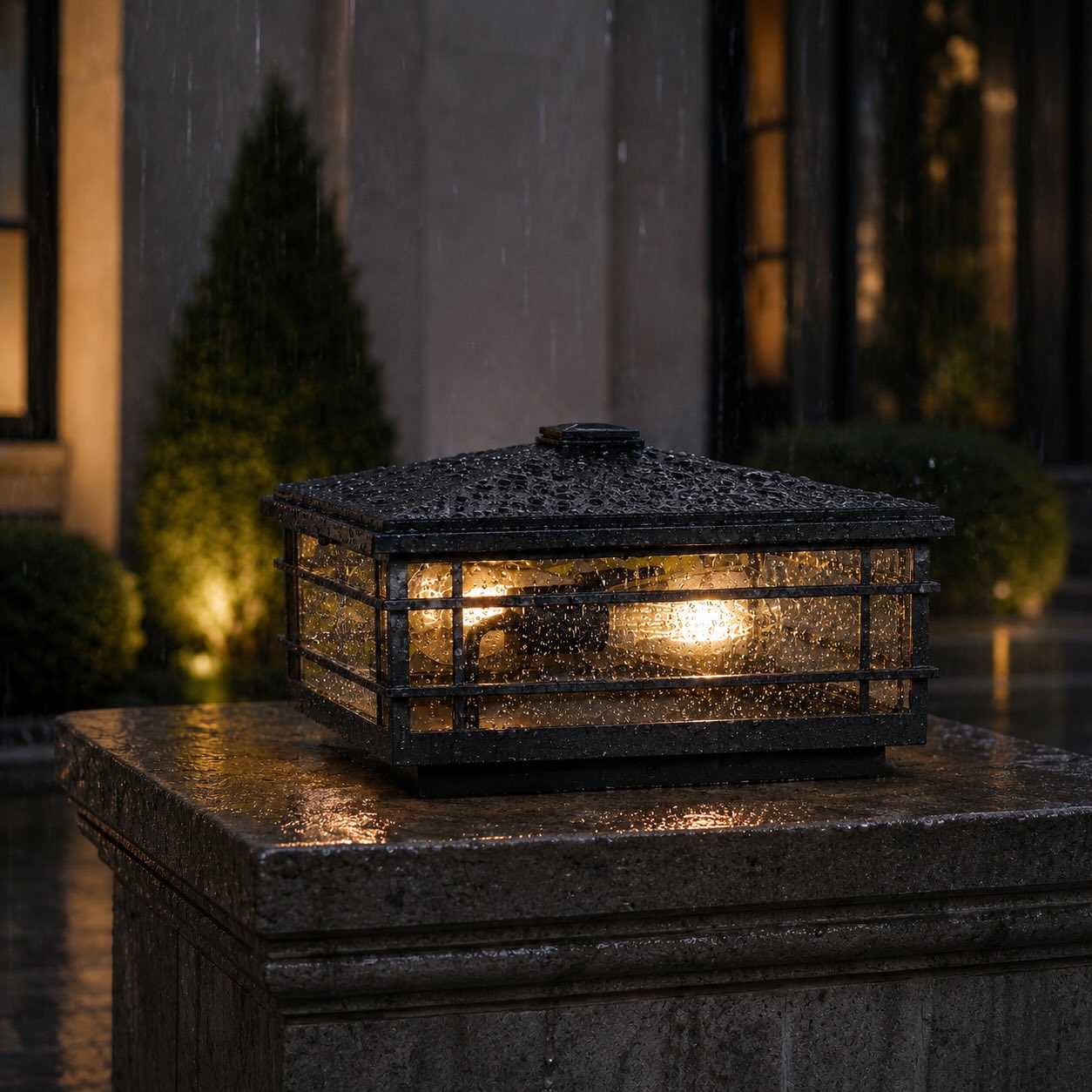 Luminara | Elegant Minimalist Outdoor Wall Pillar Light Fixture 3