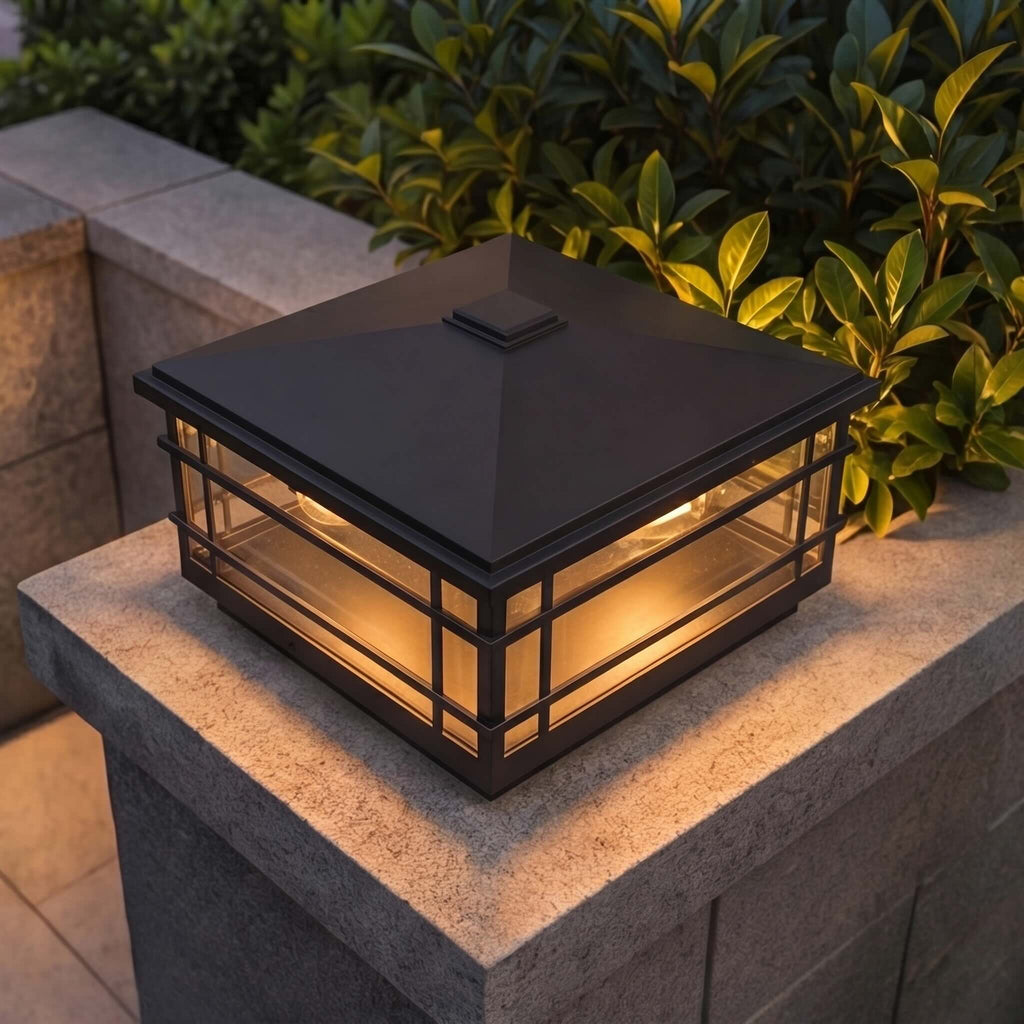 Luminara | Elegant Minimalist Outdoor Wall Pillar Light Fixture 5