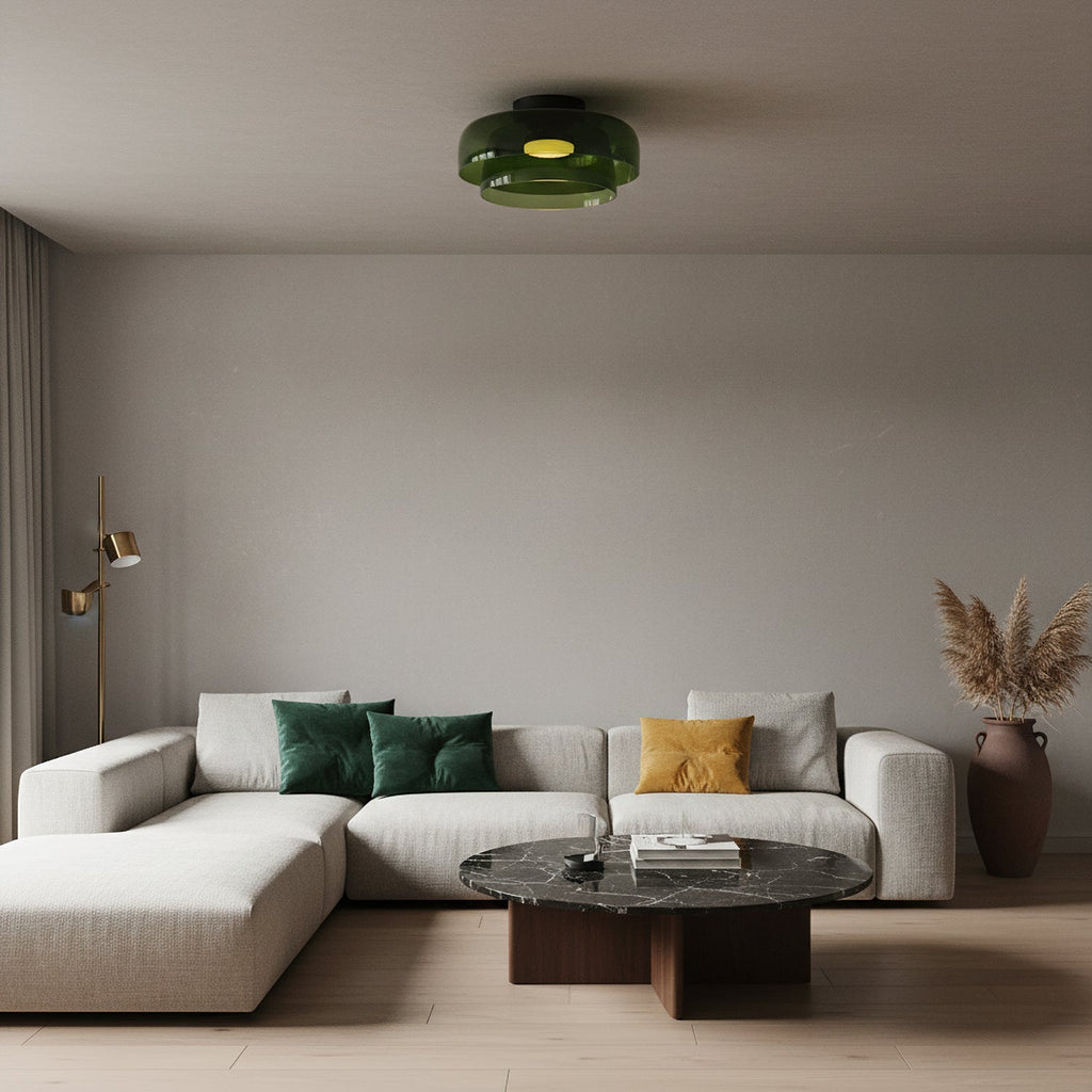 Luminara | Elegant Modern Glass Flush Mount Ceiling Light Fixture 3