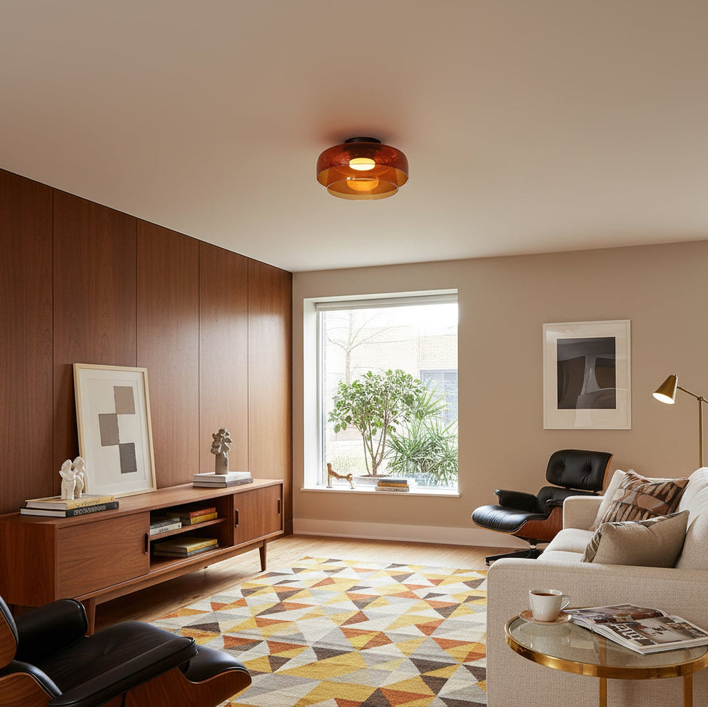 Luminara | Elegant Modern Glass Flush Mount Ceiling Light Fixture 5