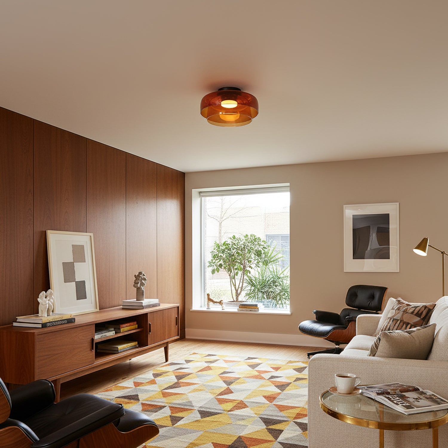Luminara | Elegant Modern Glass Flush Mount Ceiling Light Fixture 5