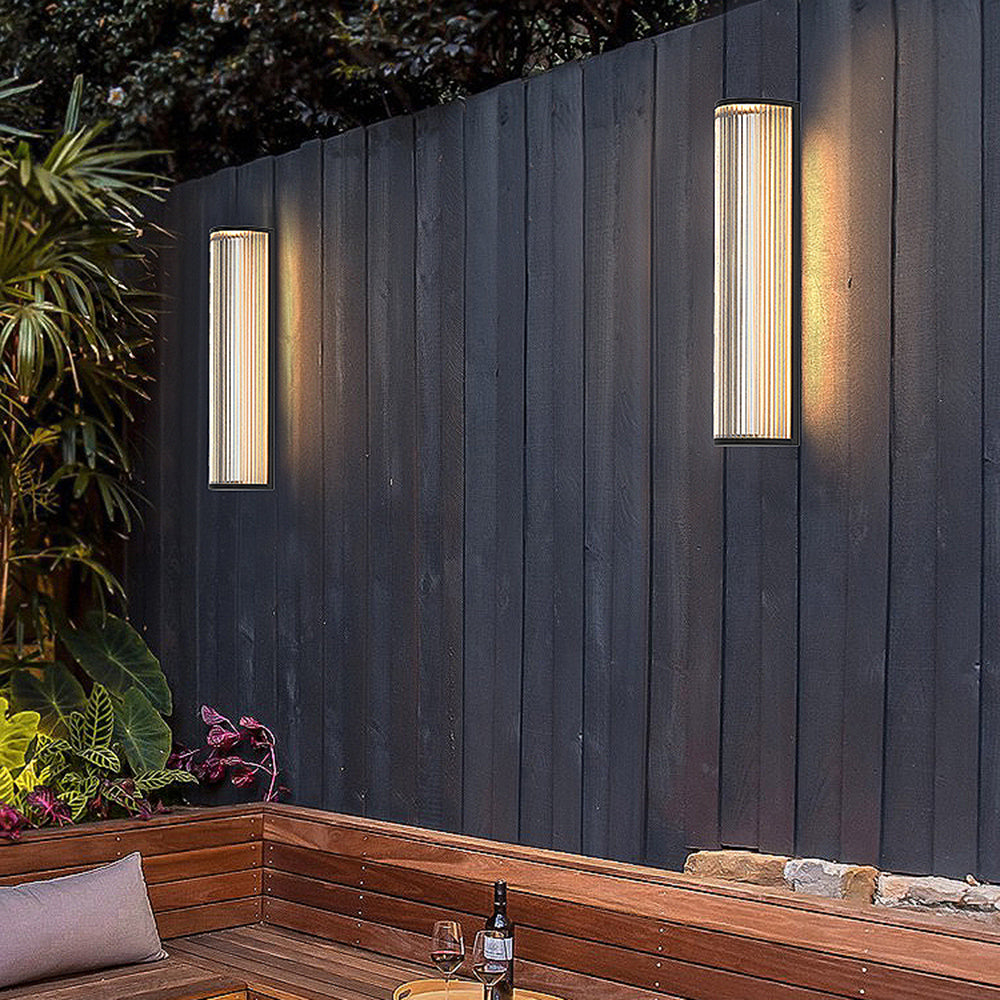 Luminara | Elegant Modern Outdoor Metal Wall Lamp with Warm Light 3