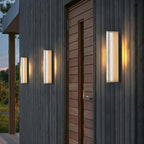 Luminara | Elegant Modern Outdoor Metal Wall Lamp with Warm Light 4