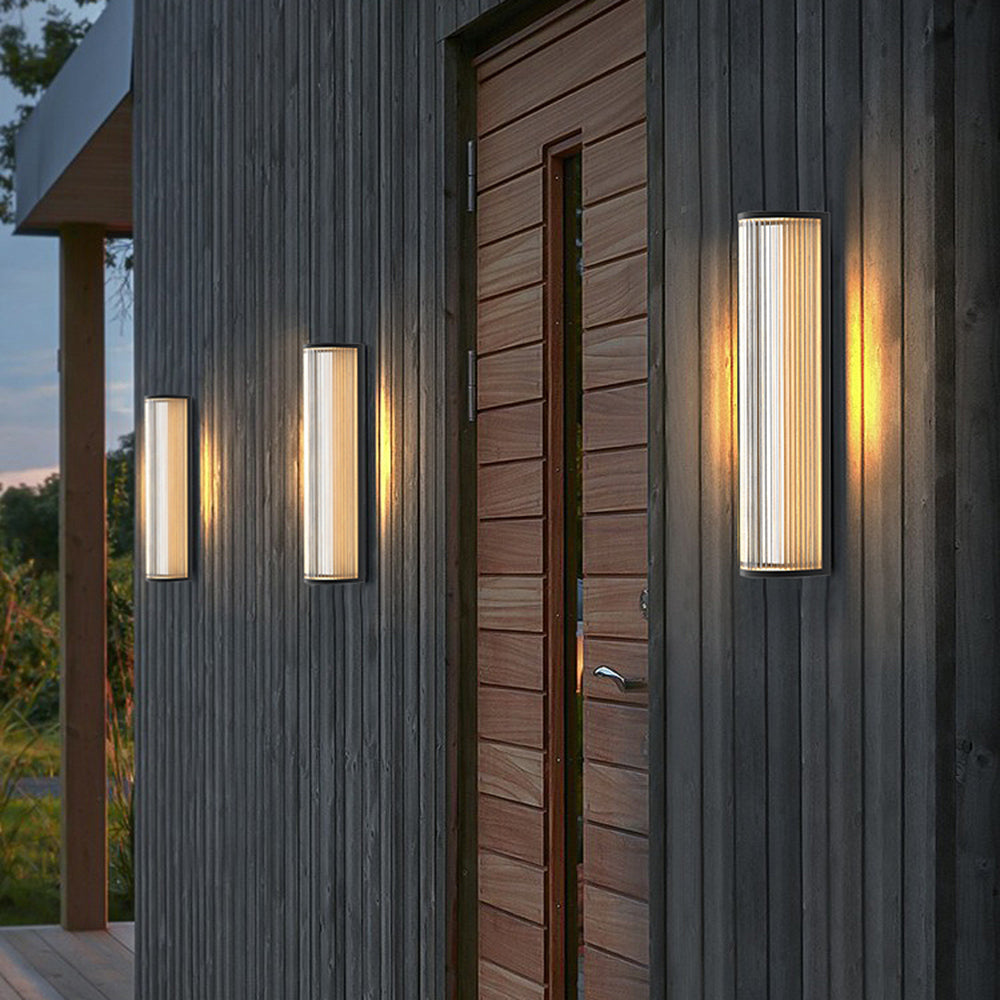 Luminara | Elegant Modern Outdoor Metal Wall Lamp with Warm Light 4