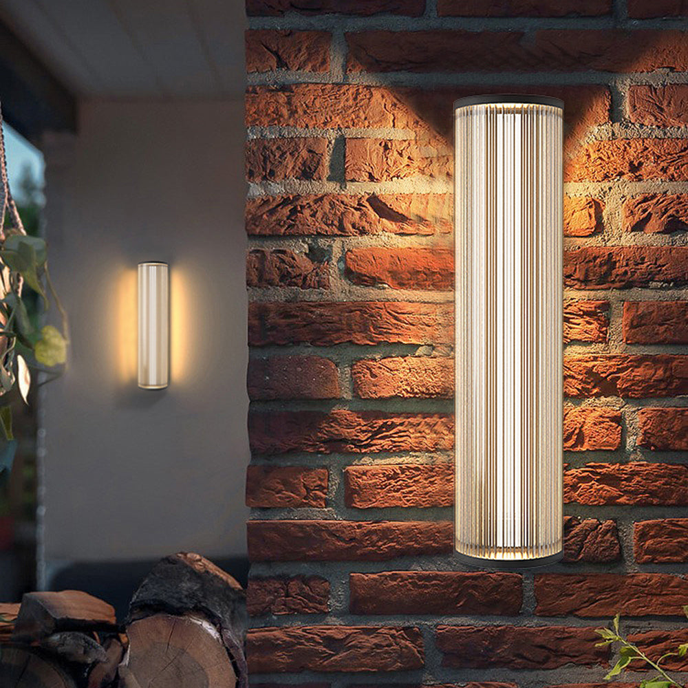 Luminara | Elegant Modern Outdoor Metal Wall Lamp with Warm Light 6