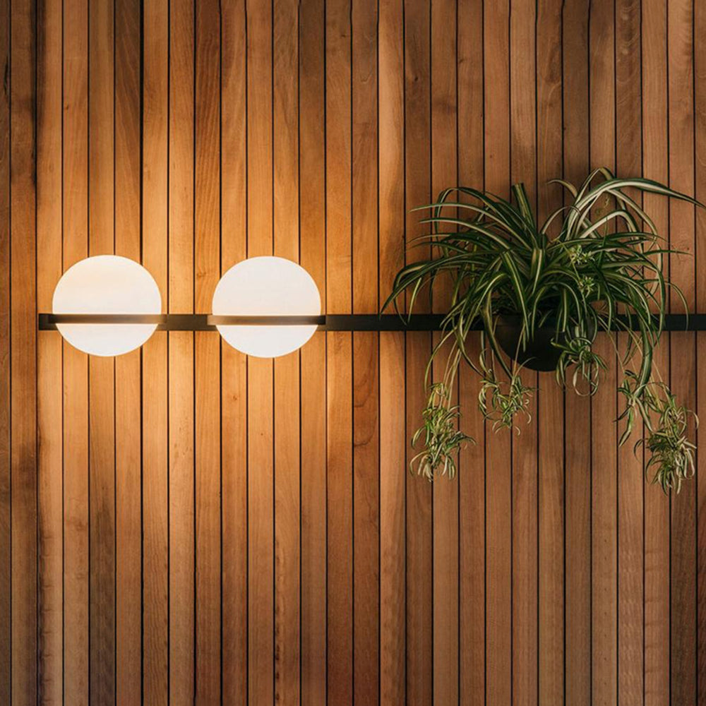 Luminara | Elegant Modern Solar Outdoor Wall Lamp with Planter 2