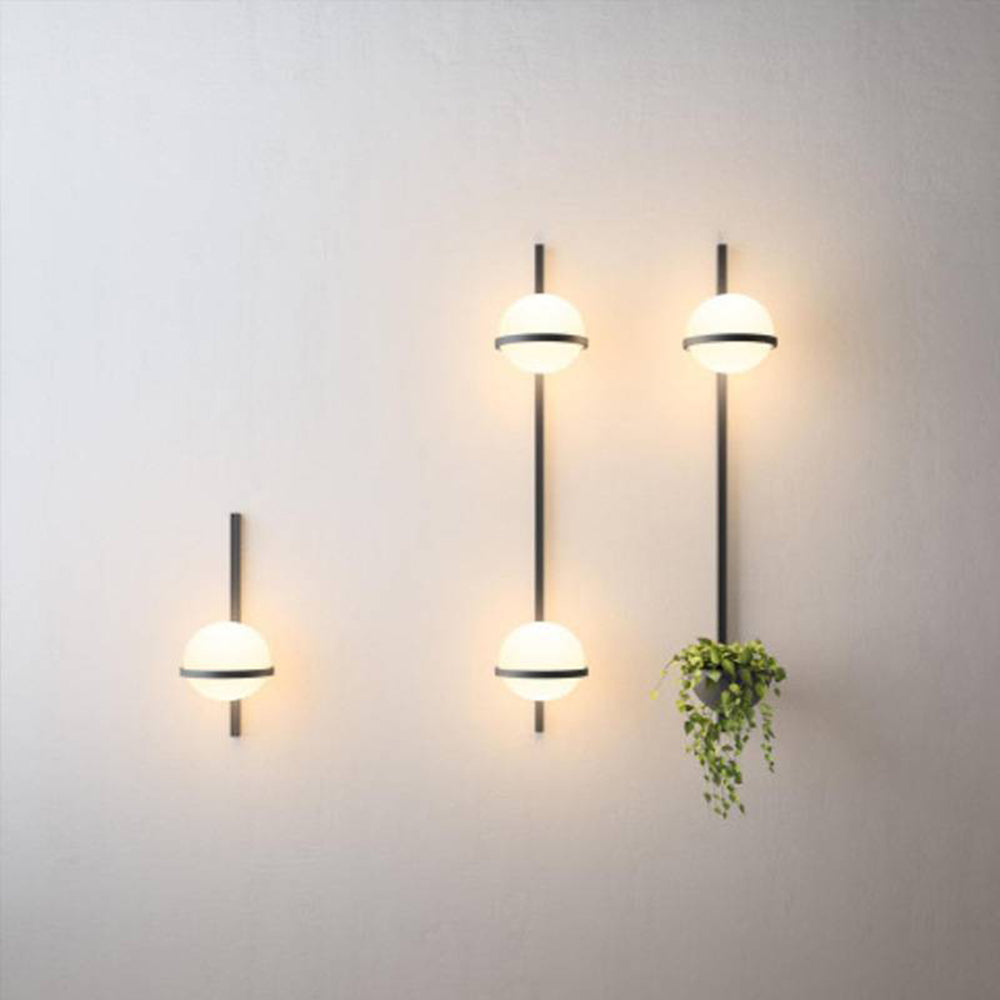 Luminara | Elegant Modern Solar Outdoor Wall Lamp with Planter 3