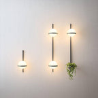 Luminara | Elegant Modern Solar Outdoor Wall Lamp with Planter 3
