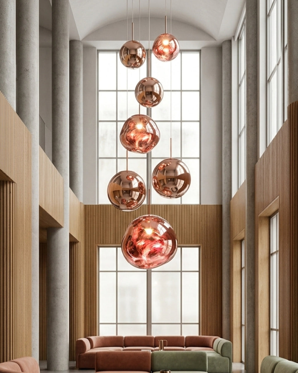 Luminara | Elegant Reflective PVC Pendant Light Fixture 7