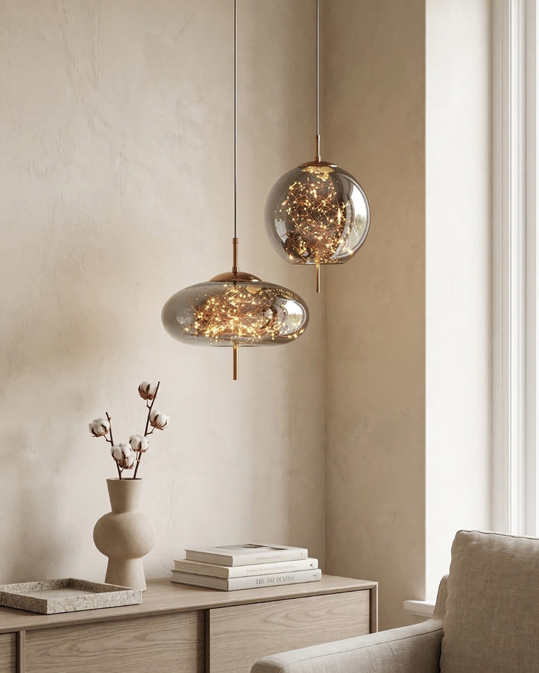Luminara | Elegant Translucent Glass Modern Pendant Light 1