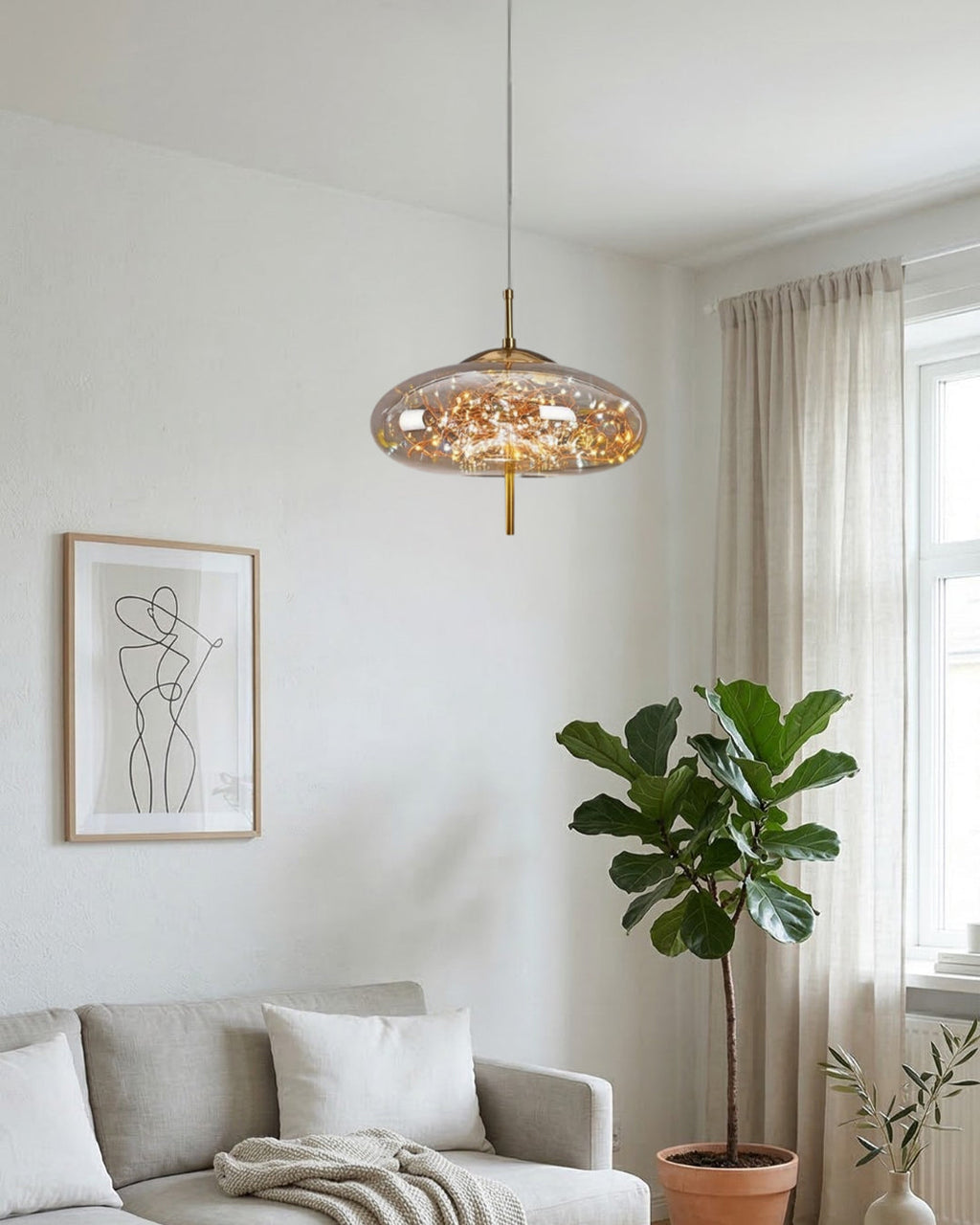 Luminara | Elegant Translucent Glass Modern Pendant Light 3