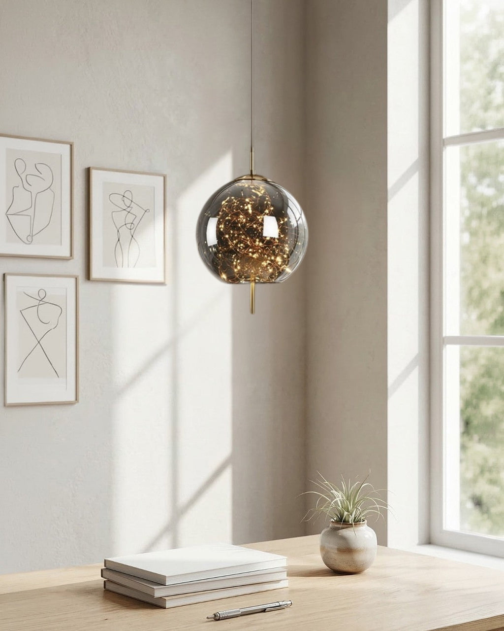 Luminara | Elegant Translucent Glass Modern Pendant Light 8