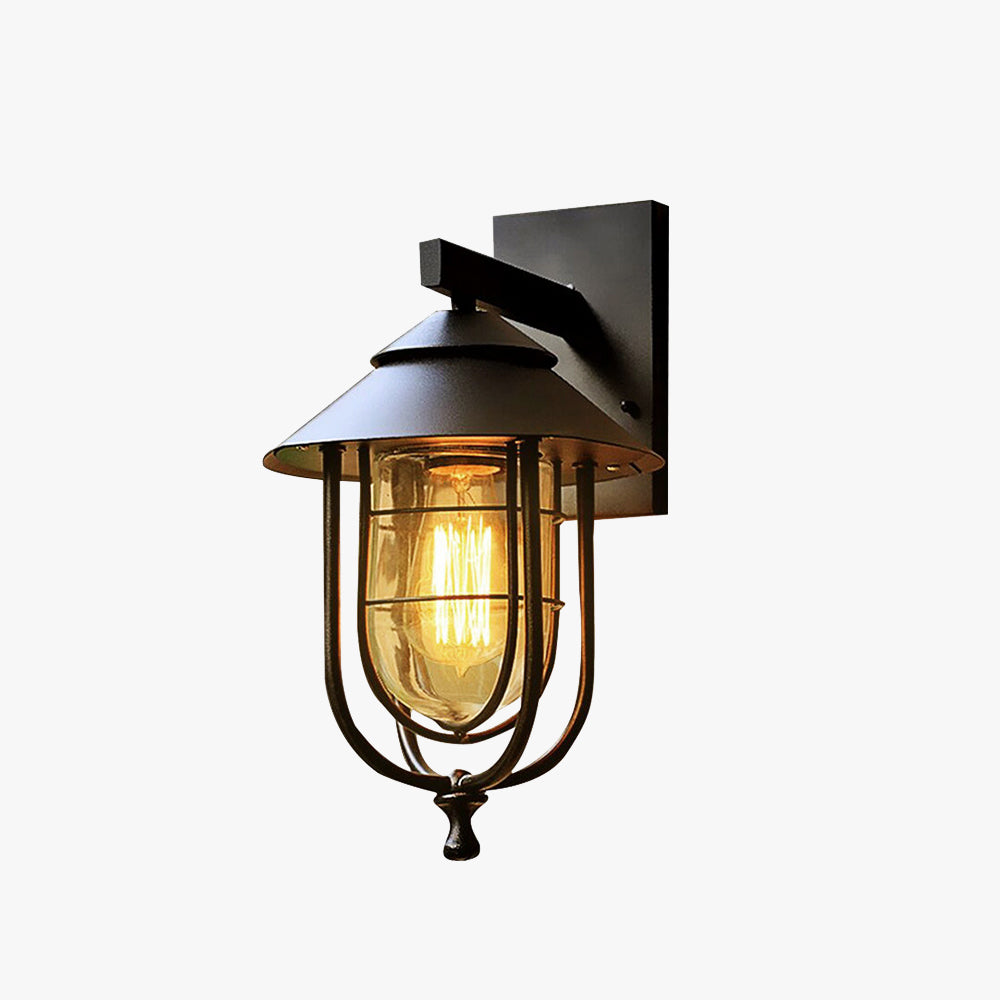 Luminara | Elegant Vintage Metal Outdoor Wall Lamp Fixture 0